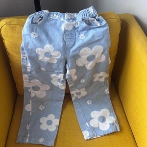 Flower jeans